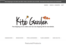Tablet Screenshot of kitegarden.com